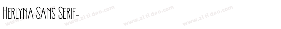 Herlyna Sans Serif字体转换